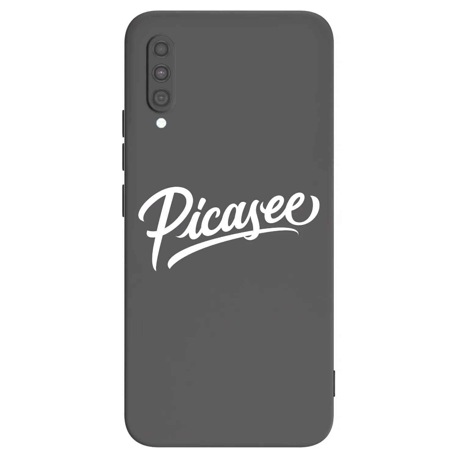 Picasee Μαύρη θήκη σιλικόνης για Samsung Galaxy A30s A307F - Picasee - old logo - white
