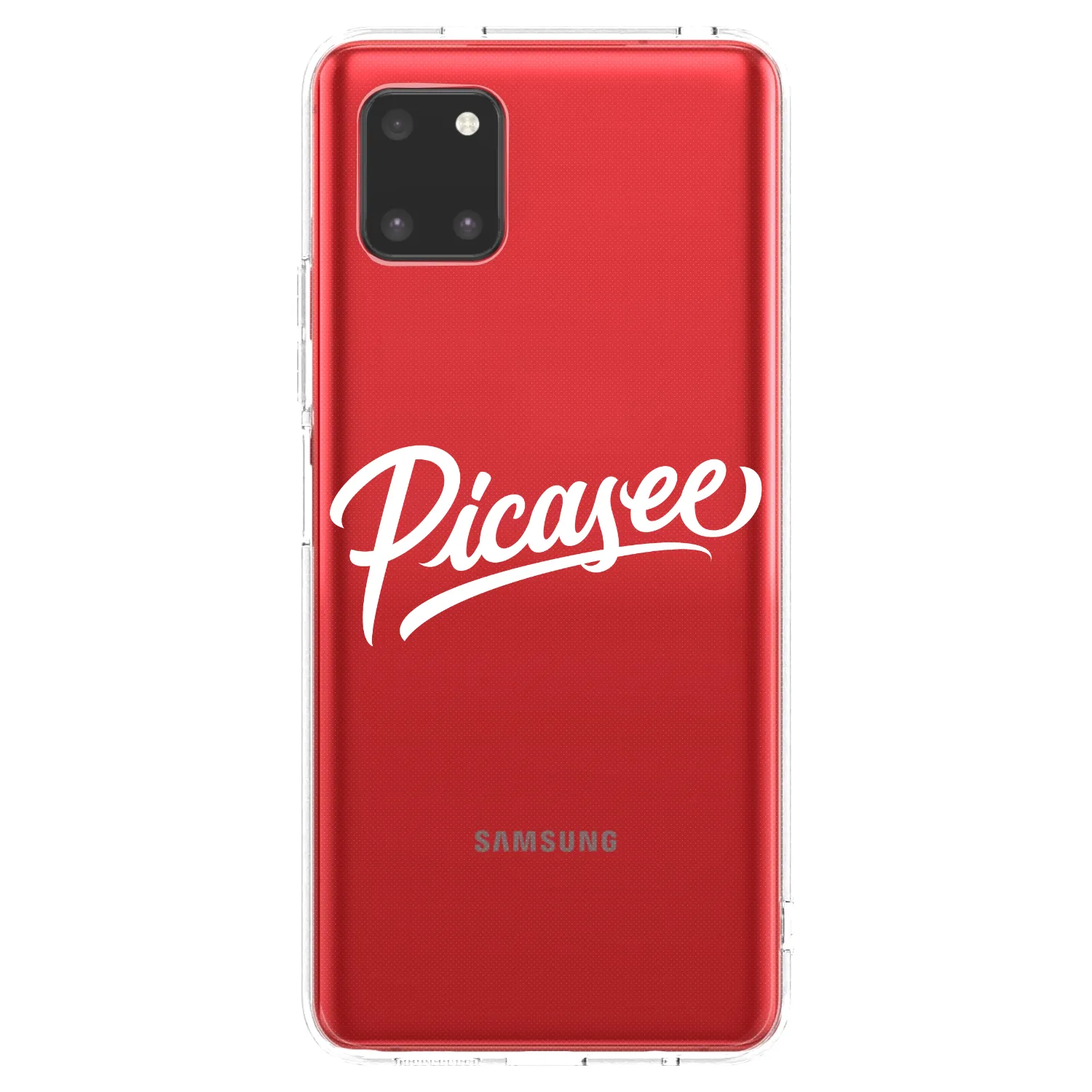 Picasee διαφανής θήκη σιλικόνης Samsung Galaxy Note 10 Lite N770F - Picasee - old logo - white
