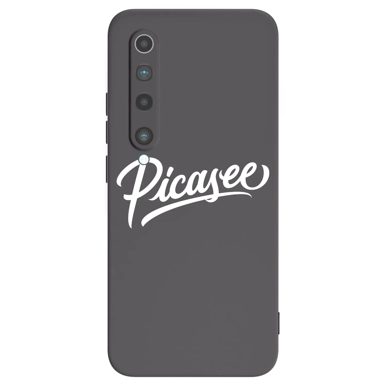 Picasee Μαύρη θήκη σιλικόνης για Xiaomi Mi 10 - Picasee - old logo - white