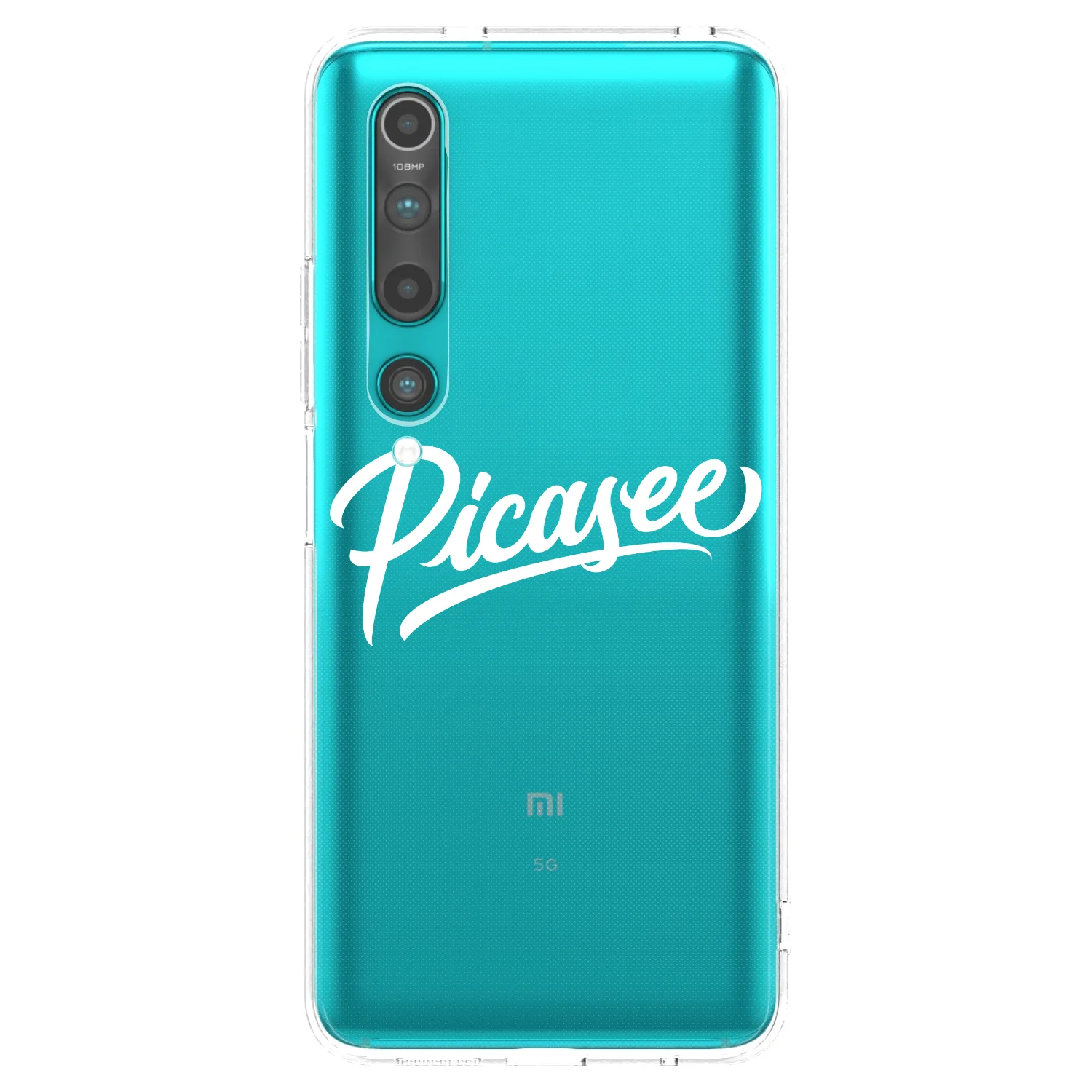 Picasee διαφανής θήκη σιλικόνης Xiaomi Mi 10 - Picasee - old logo - white