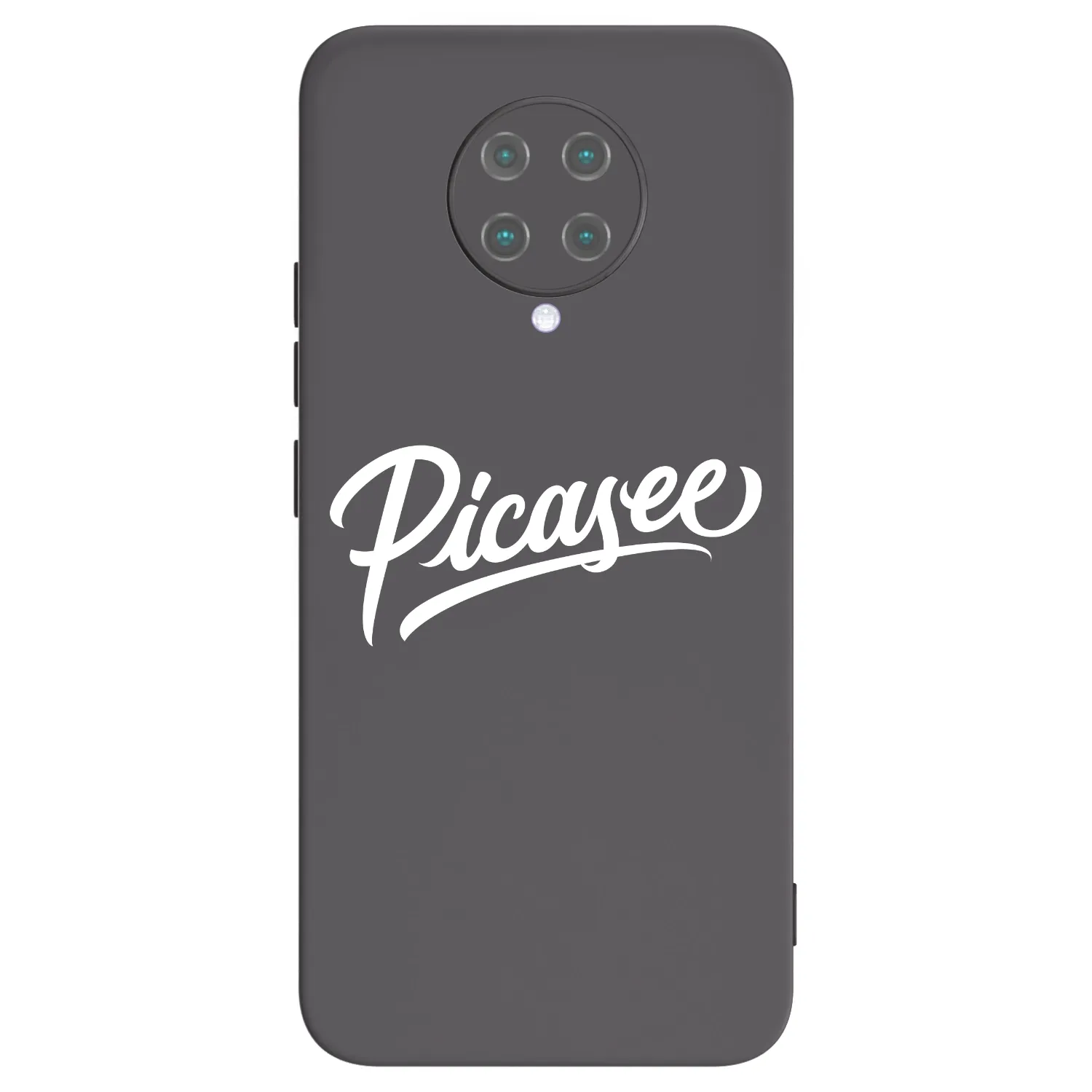 Picasee Μαύρη θήκη σιλικόνης για Xiaomi Poco F2 Pro - Picasee - old logo - white