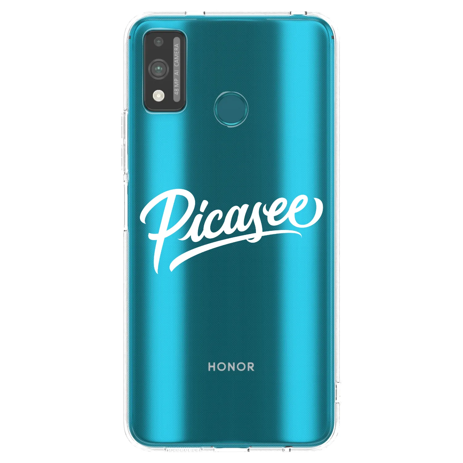 Picasee διαφανής θήκη σιλικόνης Honor 9X Lite - Picasee - old logo - white