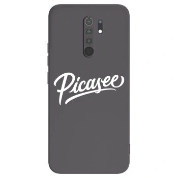 Picasee Μαύρη θήκη σιλικόνης για Xiaomi Redmi 9 - Picasee - old logo - white