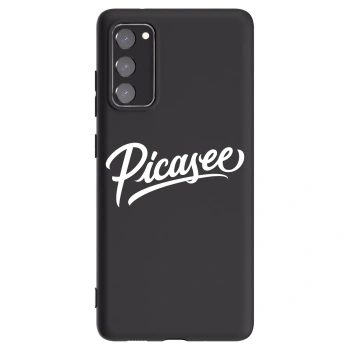 Picasee Μαύρη θήκη σιλικόνης για Samsung Galaxy S20 FE - Picasee - old logo - white