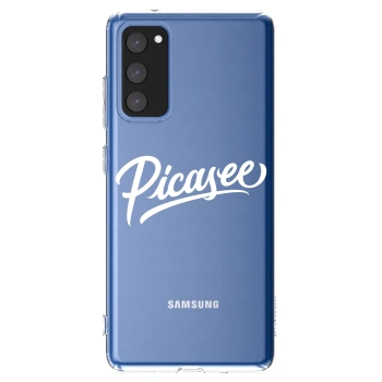Picasee διαφανής θήκη σιλικόνης Samsung Galaxy S20 FE - Picasee - old logo - white