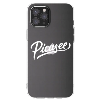 Picasee διαφανής θήκη σιλικόνης Apple iPhone 12 Pro Max - Picasee - old logo - white