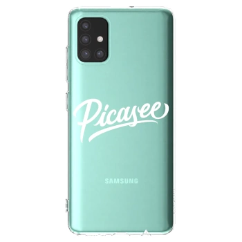 Picasee διαφανής θήκη σιλικόνης Samsung Galaxy M51 M515F - Picasee - old logo - white