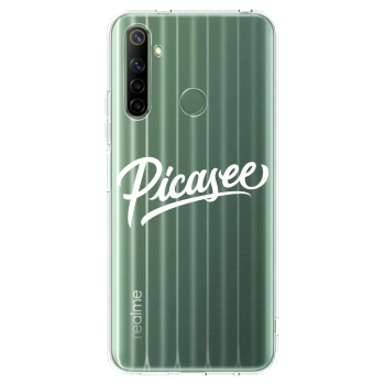 Picasee διαφανής θήκη σιλικόνης Realme 6i - Picasee - old logo - white