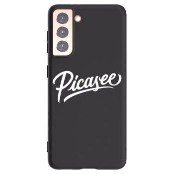 Picasee Μαύρη θήκη σιλικόνης για Samsung Galaxy S21 5G G991B - Picasee - old logo - white
