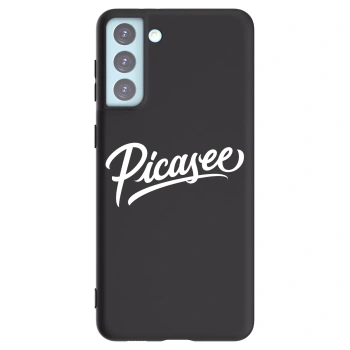 Picasee Μαύρη θήκη σιλικόνης για Samsung Galaxy S21+ 5G G996F - Picasee - old logo - white
