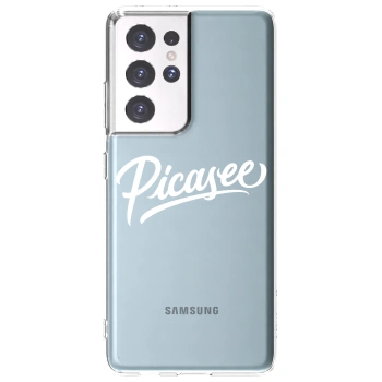Picasee διαφανής θήκη σιλικόνης Samsung Galaxy S21 Ultra 5G G998B - Picasee - old logo - white