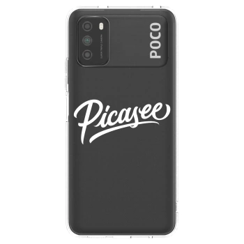Picasee διαφανής θήκη σιλικόνης Xiaomi Poco M3 - Picasee - old logo - white
