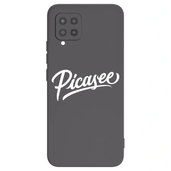Picasee Μαύρη θήκη σιλικόνης για Samsung Galaxy A42 A426B - Picasee - old logo - white
