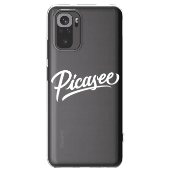 Picasee διαφανής θήκη σιλικόνης Xiaomi Redmi Note 10S - Picasee - old logo - white