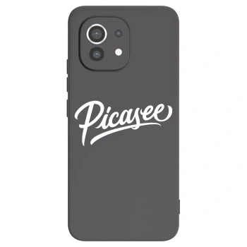 Picasee Μαύρη θήκη σιλικόνης για Xiaomi Mi 11 - Picasee - old logo - white