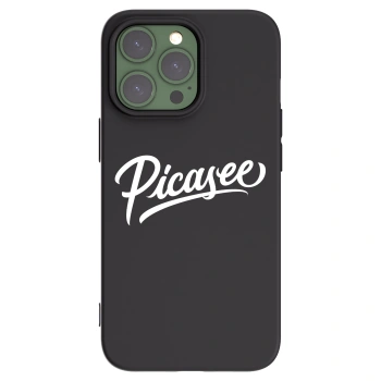 Picasee Μαύρη θήκη σιλικόνης για Apple iPhone 13 Pro - Picasee - old logo - white