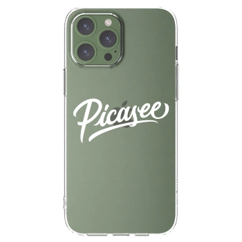 Picasee διαφανής θήκη σιλικόνης Apple iPhone 13 Pro Max - Picasee - old logo - white