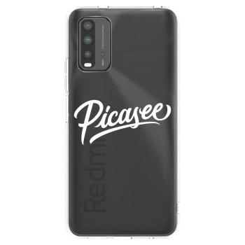 Picasee Μαύρη θήκη σιλικόνης για Xiaomi Redmi 9T - Picasee - old logo - white