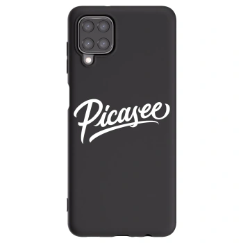Picasee Μαύρη θήκη σιλικόνης για Samsung Galaxy M12 M127F - Picasee - old logo - white