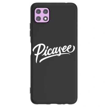 Picasee Μαύρη θήκη σιλικόνης για Samsung Galaxy A22 A226B 5G - Picasee - old logo - white