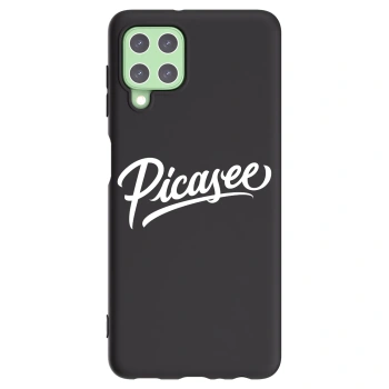 Picasee Μαύρη θήκη σιλικόνης για Samsung Galaxy A22 A225F 4G - Picasee - old logo - white