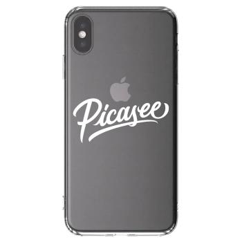 Picasee διαφανής θήκη σιλικόνης Apple iPhone XS Max - Picasee - old logo - white