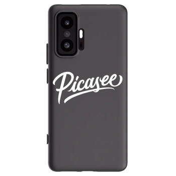 Picasee Μαύρη θήκη σιλικόνης για Xiaomi 11T Pro - Picasee - old logo - white
