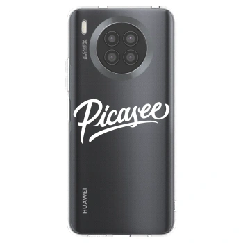 Picasee διαφανής θήκη σιλικόνης Huawei Nova 8i - Picasee - old logo - white