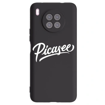 Picasee Μαύρη θήκη σιλικόνης για Huawei Nova 8i - Picasee - old logo - white