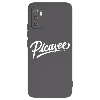 Picasee Μαύρη θήκη σιλικόνης για Xiaomi Poco M3 Pro 5G - Picasee - old logo - white