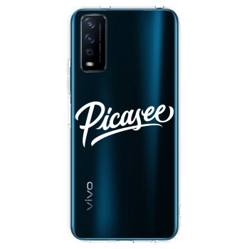Picasee διαφανής θήκη σιλικόνης Vivo Y11s - Picasee - old logo - white