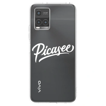 Picasee διαφανής θήκη σιλικόνης Vivo Y33s - Picasee - old logo - white