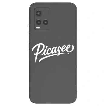 Picasee Μαύρη θήκη σιλικόνης για Vivo Y33s - Picasee - old logo - white