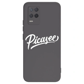 Picasee Μαύρη θήκη σιλικόνης για Realme 8 5G - Picasee - old logo - white