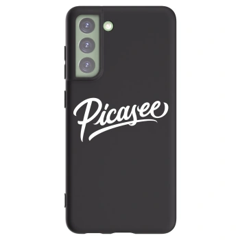 Picasee Μαύρη θήκη σιλικόνης για Samsung Galaxy S21 FE 5G - Picasee - old logo - white