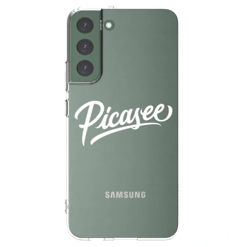 Picasee διαφανής θήκη σιλικόνης Samsung Galaxy S22+ 5G - Picasee - old logo - white