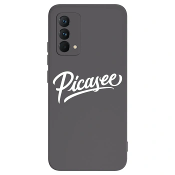 Picasee Μαύρη θήκη σιλικόνης για Realme GT Master Edition 5G - Picasee - old logo - white
