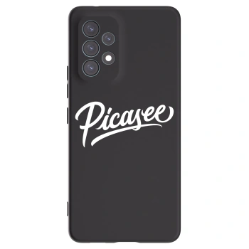 Picasee Μαύρη θήκη σιλικόνης για Samsung Galaxy A53 5G A536 - Picasee - old logo - white