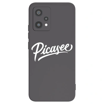 Picasee Μαύρη θήκη σιλικόνης για Realme 9 Pro 5G - Picasee - old logo - white