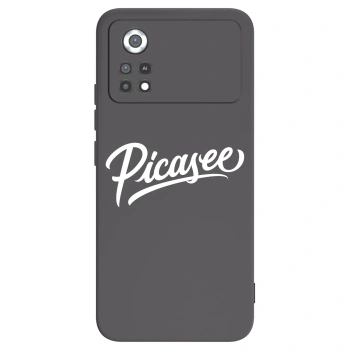 Picasee Μαύρη θήκη σιλικόνης για Xiaomi Poco X4 Pro 5G - Picasee - old logo - white