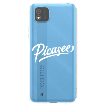 Picasee διαφανής θήκη σιλικόνης Realme C11 (2021) - Picasee - old logo - white