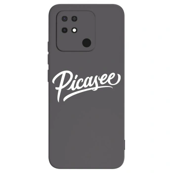 Picasee Μαύρη θήκη σιλικόνης για Xiaomi Redmi 10C - Picasee - old logo - white
