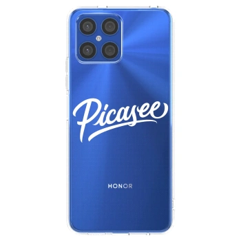 Picasee διαφανής θήκη σιλικόνης Honor X8 4G - Picasee - old logo - white