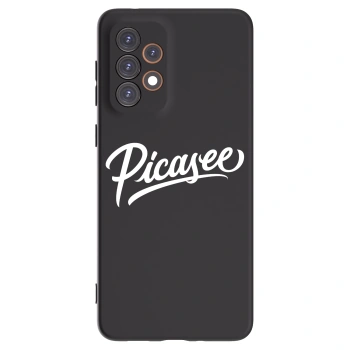 Picasee Μαύρη θήκη σιλικόνης για Samsung Galaxy A33 5G A336 - Picasee - old logo - white