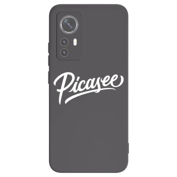 Picasee Μαύρη θήκη σιλικόνης για Xiaomi 12X - Picasee - old logo - white