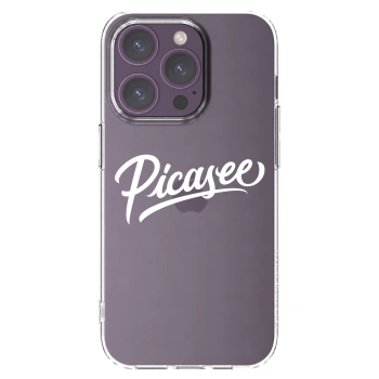 Picasee διαφανής θήκη σιλικόνης Apple iPhone 14 Pro - Picasee - old logo - white