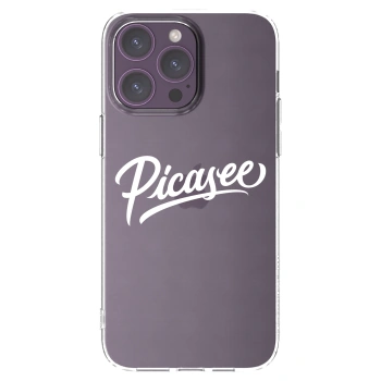 Picasee διαφανής θήκη σιλικόνης Apple iPhone 14 Pro Max - Picasee - old logo - white