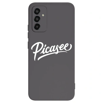 Picasee Μαύρη θήκη σιλικόνης για Samsung Galaxy M13 M135F - Picasee - old logo - white