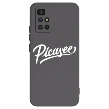 Picasee Μαύρη θήκη σιλικόνης για Xiaomi Redmi 10 (2022) - Picasee - old logo - white