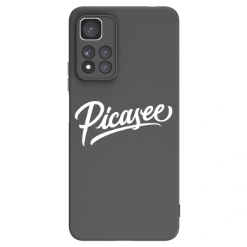 Picasee Μαύρη θήκη σιλικόνης για Xiaomi Redmi Note 11 Pro+ 5G - Picasee - old logo - white